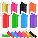 Bouiexye 400 Stück Eintrittsbänder Party Armbänder Einlassbänder für Events Armband Kinder Telefonnummer für Partys(Mehrfarbig)