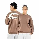 SMILODOX Sweatshirt Unisex Tane Oversize Fit Rundhals Pullover mit großem Rückenprint & Brustlogo, lockerer Streetwear Sweater aus weichem Material, Oversized Pullover für Herren Damen