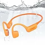 LOBKIN Kopfhörer Schwimmen,IPX8 wasserdichte Unterwasser Knochenschall Kopfhörer Bluetooth 5.4,Open Ear Bone Conduction Headphones mit MP3 Player 32G, Kabellos für Schwimmen,Laufen,Radfahren