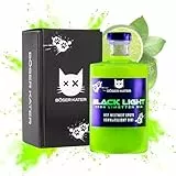 BÖSER KATER Blacklight Gin | Weltweit erster Schwarzlicht Neon Gin mit Leucht-Effekt | Partydrink | Fruchtiger Limettengeschmack | In hochwertiger Geschenkbox | Geschenkidee | 0,5l 40% Vol.