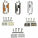 Scharnier Fliegengittertür als Ersatzteil oder Zubehör für Insektenschutztür oder Fliegentür (Standard, Weiß RAL 9016)