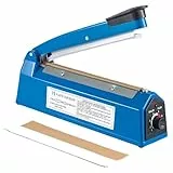 Trintion Heißsiegelgerät 400mm Beutelverschließer Folienschweißgerät Impuls Schweißgerät Verschweißer Zum Verschließen von Thermoplastischen Verpackungen (400mm)