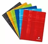 Clairefontaine 633662AMZC - Set mit 3 Heften 48 Blatt, DIN A4+, 24 x 32cm, 90g, kariert, 1 Set, farbig sortiert