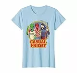 Casual Friday Alien Satan Reaper Retro Funny Adult Humor T-Shirt