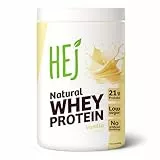 HEJ Whey Protein Pulver - Eiweißpulver für Muskelaufbau & Fitness - 22,8g Eiweiß pro Portion - Als Shake oder Zutat - Vanilla 900g