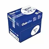 Clairefontaine 1979C - Karton mit 5 Ries Druckerpapier / Kopierpapier Clairalfa, extraweiß, DIN A4, 80g, 500 Blatt x 5, Weiß, 1 Karton