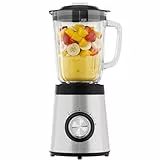 Bomann® Standmixer 700W | Mixer | massives Glas | 4-fach Edelstahl-Messer | 1,5L Smoothie Maker | Ice-Crush Funktion | 3 Stufen | Turbo-Funktion | Deckel mit Nachfüllöffnung | UM 6084 CB