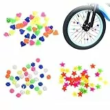 YPYMOD 108 Stück Bunten Fahrradspeichen Fahrrad Zubehör Kinder für Mädchen und Jungen Speiche Perlen, DREI Typen