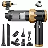 Grixz 22000Pa Handstaubsauger Akku, Autostaubsauger mit Bürstenloser Motor, Auto Kabellos Staubsauger für Büro Genutzt, Haus, Schwarz