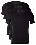 BOSS Hugo Herren T-Shirt Shirt SS VN - BM V - Ausschnitt, 3er Pack, Gr. Medium, Schwarz (Black 1)