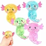 4 Stück Squeeze Spielzeug, Glitzer Squeeze Toys Stressspielzeug Stress Relief Toy Entzückende Squishy Toy Zappelspielzeuge Stress Toy für Kinder und Erwachsene