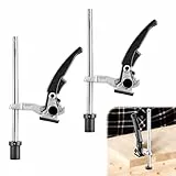 2 Stück Spannelement 20mm für Multifunktionstische, Niederhalter Hebelzwinge Aluminiumlegierung Spannbereich 160mm, Kompatibel Bessey Einhandzwinge Multifunktionstische Schweißtisch & CNC - Schwarz