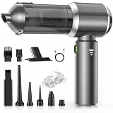 Handstaubsauger, 28000Pa 4 in 1 Handstaubsauger Kabellos, One-Touch-Staubentfernung, 3 Geschwindigkeiten Bürstenloser Motor Mini Staubsauger, Autostaubsauger Tragbar Kabellos für Büro, Zuhause, Küche