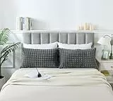 ZTYROLJ 2er Set Plüsch Kissenbezüge, Super Soft Zierkissenbezüge 40x80 cm, Plaid Dekokissen Kopfkissenbezug Couchkissen Deko Bezug für Sofa Wohnzimmer Schlafzimmer