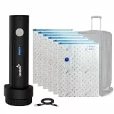 Lavatelli, Platzsparendes Vakuum-Set mit wiederaufladbarer elektrischer Pumpe USB-C + 6 Beutel 60 x 90 cm, ideal für Decken, Bettdecken, Kleidung, Schränke, kompakte kabellose Pumpe, für Zuhause und