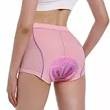 MEETWEE Damen Radunterhose,Radlerhose Kurz Fahrradhose Fahrrad Unterwäsche mit 4D hoch elastisches Schaumstoff,Fahrradunterhose Atmungsaktiv Schnelltrocknend Radhose Radfahrunterhose