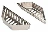 JX Holzkohlekörbe aus Edelstahl (2 Stück) – Brikettkörbe, kompatibel mit Weber Kugelgrill, Weber One-Touch, Weber Performer, Weber Master Touch – Perfekt für indirektes & direktes Grillen