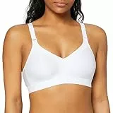 Triumph Damen Sport-BH Triaction Wellness N, ohne Bügel, Gepolstert, 85D, Weiß