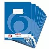 Herlitz Schulheft x.book A4, liniert, Lineatur 25, 16 Blatt, 10 Stück