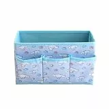 Roffatide Cinnamoroll Collapsible Storage Bin Faltbare Aufbewahrungsbox für den Schreibtisch Nylon Makeup Organizer Praktische Schreibtisch Caddy für Büro Haus C