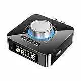 Goshyda Bluetooth-Soundadapter, Bluetooth 5.0-Chip-LED-Digitalanzeige, Unterstützt AUX//USB/Speicherkarten-Schnittstelle, Drahtloser Adapter für Lautsprecher
