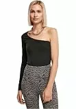 Urban Classics Damen Einteiler Ladies Organic Asymmetric One Sleeve Body Black M