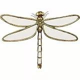 Kare Design Wandschmuck Dragonfly Mirror Gold, Wandschmuck, Libelle, Glas verspiegelt, Accessoires, Wohnzimmer, Wandobjekt, Wanddeko, 27x35x4 cm (H/B/T)