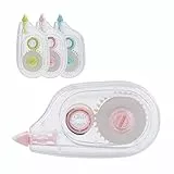 D.RECT Korrekturband Abroller | Korrekturroller Mouse | Korrekturmaus für Büro und Schule | Correction Pen | Korrekturband 5mm x 8M x 12 Stück