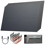 Solarway® All In One Balkonkraftwerk mit Speicher 1800W komplett Steckdose - 1,6 kWh Anker Solix 2 PRO Speicher - Solaranlage Komplettset - 440W Solarmodule & Anker Speicher & Zubehör