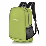 Bekahizar Leichter Rucksack 20L Klein Wanderrucksack für Männer, Frauen, Kinder, Hiking, Sport, Reisen, Klettern (apfelgrün)