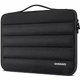 DOMISO 17,3 Zoll Laptop Hülle Tasche Laptoptasche Schutzhülle mit Tragegriff Wasserdicht Stoßfestes Laptophülle Sleeve Case für 17.3' Notebook/HP Pavilion Envy 17/Dell/IdeaPad/LG Gram/MSI,Schwarz