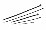 Meister Kabelbinder-Sortiment 250-teilig - schwarz - Verschiedene Größen - 100 / 200 / 300 mm - Stabiles Nylon - UV-Beständig / Kabelbinder-Set für Bündelgut / Kabelverbinder / 7452480