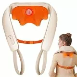 KNQZE® Shiatsu Massagegerät 4D, 2026 Kabellos Nackenmassagegerät mit Wärme, Verbesserte Graphenheizung, 4D Shiatsu Tief knetende Nackenmassage für Nacken, Schulter, Rücken, Geschenke für Männer, Beige