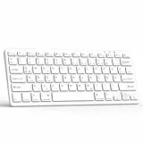 TQQ Bluetooth Tastatur, Deutsches Layout QWERTZ, Wireless Keyboard für iPad Pro/Air/Mini/10.9/10.2/9.7/Windows/Android/IOS, Ergonomisches Design