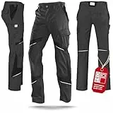 KÜBLER Workwear | KÜBLER ACTIVIQ Arbeitshose | anthrazit/schwarz | Größe 52