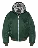 Schott NYC Bombers mit Kapuze, Marke Schott Ma1Guardrs Forest, grün, M