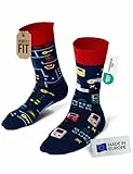 Many Mornings - Mismatched Socken - Lustige Socken Unisex - Gaming Socken - Geschenkidee - Design: Game Over - Made in EU - 43-46