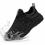 LARNMERN Kochschuhe Herren rutschfeste Küchen Arbeitsschuhe Wasserfeste Koch Schuhe Männer Laufsohle Non-Slip OHNE-Stahlkappe,Schwarz,39