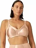Naturana® Minimizer BH ohne Bügel [Cup B-G] I Maximaler Halt Dank durchdachter Schnittführung & Breiten Trägern I BH Minimizer für eine optisch kleinere Cupgröße 95 Light Beige D