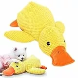 Sunshine smile 38 * 45cm Ente Hundespielzeug,Anti Stress Ente Hund,Quietschspielzeug Hund Kuscheltier,Interaktives Hundespielzeug Unzerstörbar,Dog Toys für Kleine, Mittlere, Große Hunde