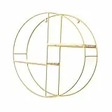 Ciieeo Doppelschichtregal Aus Schmiedeeisen Sechseckige Form Wandregal Für Schlafzimmer Und Wohnzimmer Lagerregal Für Bücher Und Pflanzen Einfache Installation Und Reinigung