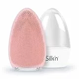 Silk'n Bright - Gesichtsreinigungsbürste aus Silikon, hygienische Tiefenreinigung, sanftes Peeling und Massage, wasserfest, wiederaufladbar - Rosa, FB1PE1P001