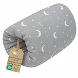 Stillkissen klein Breastfeeding und Nursing Pillow für unterwegs 20 cm - Stillmuff Armkissen und Lagerungskissen Baby Arm Still Kissen aus weicher Baumwolle Oeko-Tex Monde