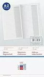 rido/idé Adress-Registerheft | 87×153 mm, Karton, weiß