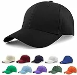 Etyepoh Unisex Kappe - Baseball Cap für Herren und Damen, Verstellbar Reine Farbe Baseboard Baseballkappe Mütze (A-schwarz)