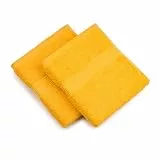 Gözze - New York Handtuch, 2er Set, Weich und saugfähig, 100% Baumwolle, 50 x 100 cm - Gelb