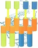 FUGLUS 8 Stück Wasserspritzpistolen,Wasserpistole Schaumstoff Bunte Spritzpistole für Kinder und Erwachsene