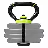 Yes4All B6D1 Verstellbarer Kettlebell-Griff, Kettlebell Handle, Hantelscheiben-Konverter, Grün