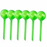 SevenMye 6 Pack Green Plant Watering Bulbs Automatic Self-Watering Globes Garden Waterer Flower Water Drip Irrigationdevice Self Watering System