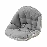 Hängesessel Kissen Sitzauflage für Hängekorb Sitzkissen Soft Polster Auflage für Polyrattan & Rattan Hängeschaukel Rückenkissen für Hängesitz Indoor & Outdoor Dekokissen (Grau)